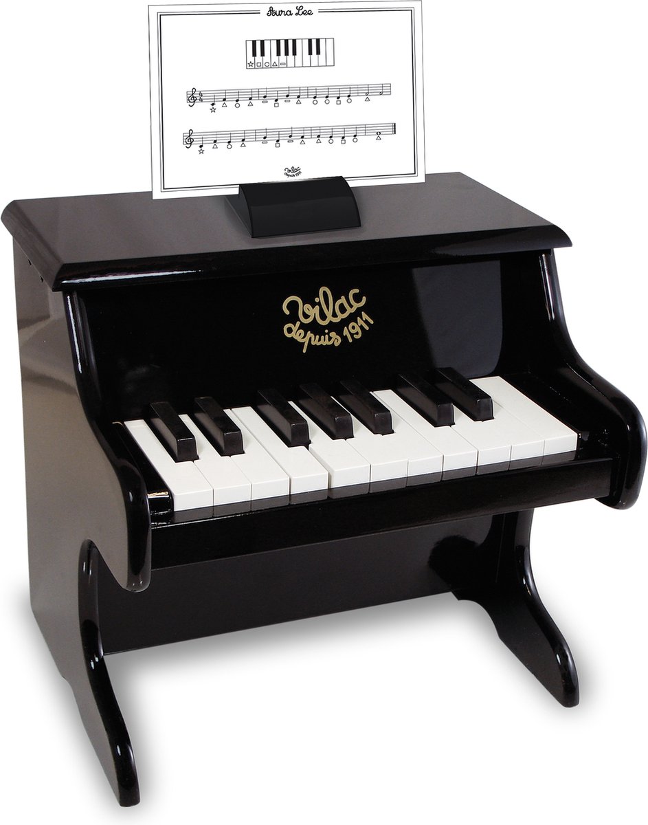 Vilac Zwarte Piano Met Partituren