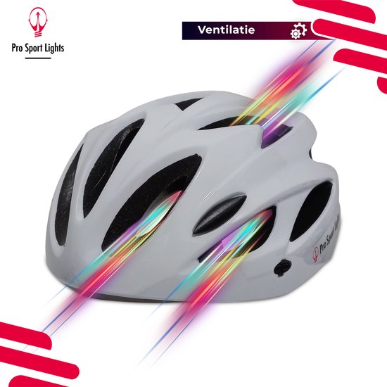 Fietshelm volwassenen Wit - Heren/Dames - Medium 52/58cm