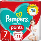 Pampers Baby Dry maat 7 pants- 17+ kg, enkele verpakking, 18 stuks
