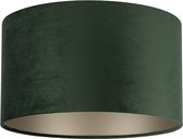 Uniqq Lampenkap velours donker groen Ø 35 cm – 20 cm hoog