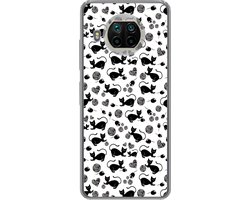 Telefoonhoesje Geschikt voor Xiaomi Mi 10T Lite 5G hoesje - Meisje - Kat - Muis - Patronen - Girl - Kids - Kinderen - Meiden - Siliconen Telefoonhoesje Telefoonhoesje