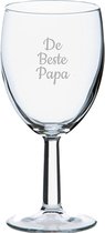 Gegraveerde wijnglas 24,5cl De Beste Papa