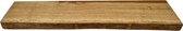 Wandplank-Zwevende-Eikenhout-Boekenplank-Keukenplank-100 x 22 x 5 cm Inclusief plankendragers.