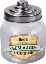 voorraadpot 800 ml Geslaagd glas transparant