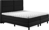 Boxspring Luxe 160x220 4 vlaks Zwart