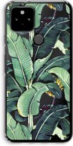 Case Company® - Google Pixel 5 hoesje - Bananenbladeren - Soft Cover Telefoonhoesje - Bescherming aan alle Kanten en Schermrand