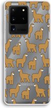 Case Company® - Samsung Galaxy S20 Ultra hoesje - Alpacas - Soft Cover Telefoonhoesje - Bescherming aan alle Kanten en Schermrand