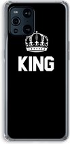 Case Company® - OPPO Find X3 Pro hoesje - King zwart - Soft Cover Telefoonhoesje - Bescherming aan alle Kanten en Schermrand
