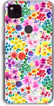 Case Company® - Google Pixel 4a 5G hoesje - Little Flowers - Soft Cover Telefoonhoesje - Bescherming aan alle Kanten en Schermrand