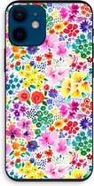 Case Company® - iPhone 12 mini hoesje - Little Flowers - Biologisch Afbreekbaar Telefoonhoesje - Bescherming alle Kanten en Schermrand