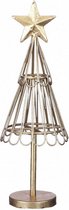 decoratie kerstboom 27 cm staal goud
