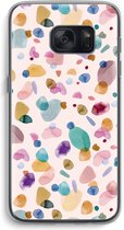 Case Company® - Samsung Galaxy S7 hoesje - Terrazzo Memphis - Soft Cover Telefoonhoesje - Bescherming aan alle Kanten en Schermrand