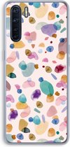 Case Company® - Oppo A91 hoesje - Terrazzo Memphis - Soft Cover Telefoonhoesje - Bescherming aan alle Kanten en Schermrand