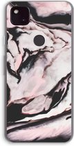 Case Company® - Google Pixel 4a 5G hoesje - Roze stroom - Soft Cover Telefoonhoesje - Bescherming aan alle Kanten en Schermrand