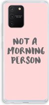 Case Company® - Samsung Galaxy S10 Lite hoesje - Morning person - Soft Cover Telefoonhoesje - Bescherming aan alle Kanten en Schermrand