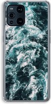 Case Company® - OPPO Find X3 Pro hoesje - Zee golf - Soft Cover Telefoonhoesje - Bescherming aan alle Kanten en Schermrand