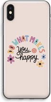 Case Company® - iPhone XS Max hoesje - Happy days - Soft Cover Telefoonhoesje - Bescherming aan alle Kanten en Schermrand