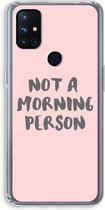 Case Company® - OnePlus Nord N10 5G hoesje - Morning person - Soft Cover Telefoonhoesje - Bescherming aan alle Kanten en Schermrand