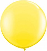 ballon 90 cm latex geel