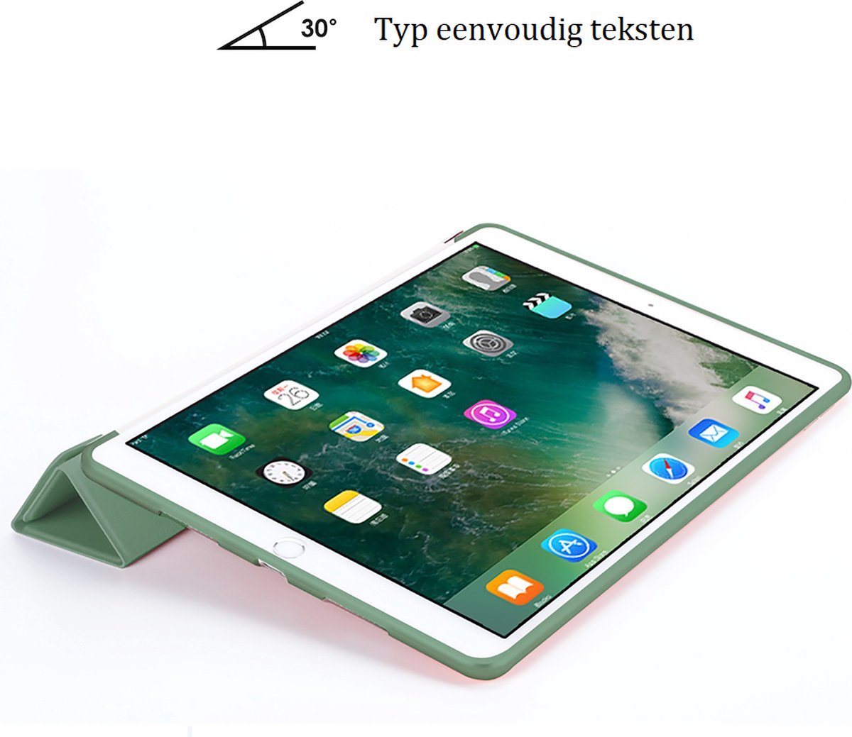 iPad 9e generatie hoes met toetsenbord 10,2 inch voor iPad 9/8/7 Gen