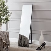 Spiegel vrijstaand Barletta verstelbaar 150,6x35,6 cm zwart
