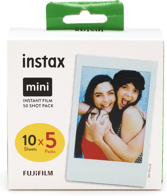 zuiverheid Couscous uitbreiden Fujifilm Instax Mini Film - 5 x 10 stuks | bol.com