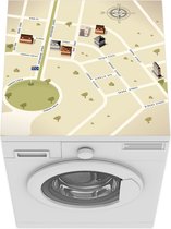 Wasmachine beschermer mat - een stadsdeel van Canberra - Breedte 60 cm x hoogte 60 cm
