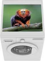 Wasmachine beschermer mat - Aap - Oranje - Boom - Breedte 55 cm x hoogte 45 cm