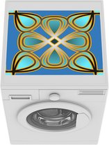Wasmachine beschermer mat - Patronen - Bloemen - Goud - Breedte 55 cm x hoogte 45 cm