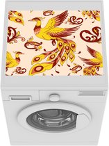 Wasmachine beschermer mat - Feniks - Vogel - Patronen - Breedte 55 cm x hoogte 45 cm