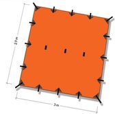 Tarp 3x3 - Sunset Orange