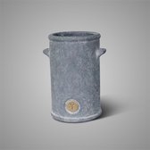 Brynxz - Bloempot met oren L - Betonlook - Majestic Vintage - Ø14 cm - Hoogte 22 cm