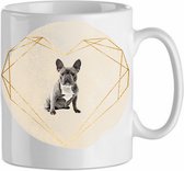 Mok franse bulldog 4.1| Hond| Hondenliefhebber | Cadeau| Cadeau voor hem| cadeau voor haar | Beker 31 CL