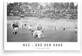 Walljar - NEC - ADO Den Haag '62 - Zwart wit poster