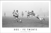 Walljar - DOS - FC Twente '69 - Zwart wit poster met lijst