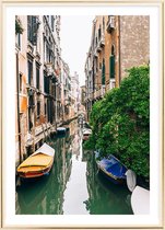 Poster Met Metaal Gouden Lijst - Kanaal Venetië Poster