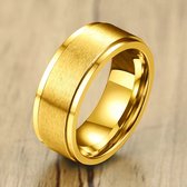 Spinner Ring - Goud Kleurig - Fidget Spinner om je Vinger! - 17-22mm - Ringen Mannen - Ring Heren - Ringen Vrouwen - Ring Dames - Valentijnsdag voor Mannen - Valentijn Cadeautje vo