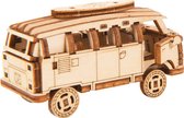 Wooden City Modelbouwset Minibus Superfast 8,5 Cm Hout Naturel