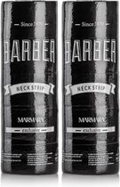 Marmara Barber Premium Quality Nekpapier 2-pack Voordeelbundel - Nekkragen - Neckstrips - 100% Waterdicht, Hoge Kleefkracht en Wegwerpbaar - Halskraag - Hygiëne en Netheid - Pre-cu