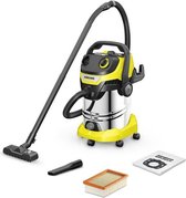 KARCHER WD 5 S V-30/5/22 nat- en droogzuiger - 30 L roestvrijstalen tank - 1100W (Blowerfunctie)