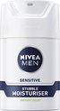 NIVEA MEN Sensitive Stubble Moisturizer Gezicht - Dagcrème - Gevoelige huid - Met kamille en hamamelis - 50 ml