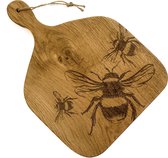 Scottish Made Serveerplank Paddle Bee Medium - Schots Eikenhout - Duurzaam geproduceerd in Schotland