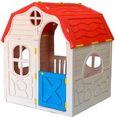 Luxiqo® Speelhuisje Kinderen – Speelhuis voor Kinderen – Speelhuis voor Buiten en Binnen – Kunststof – 115 x 91,5 x 98 cm