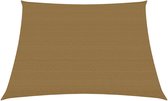 vidaXL Zonnezeil 160 g/m² 3/4x2 m HDPE taupe