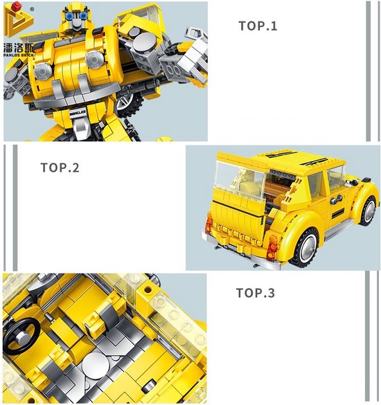 Panlos Brick Grote Transformers 1033 delig Bouwen & Constructie