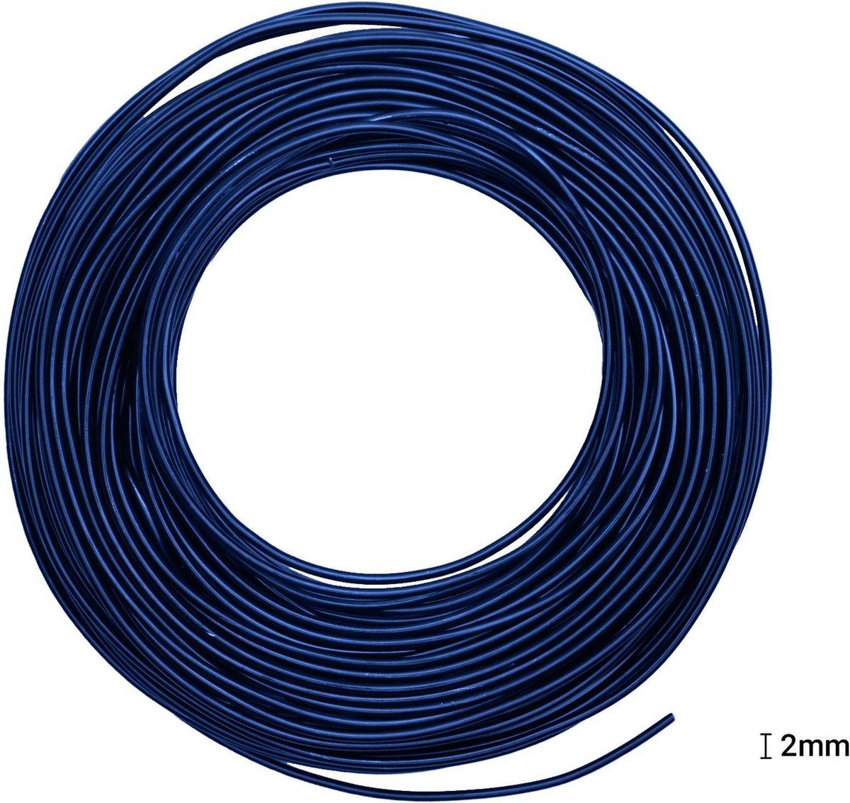 Vaessen Creative Aluminium Draad - 2,5mm - ±37m - 500g - Royaal blauw