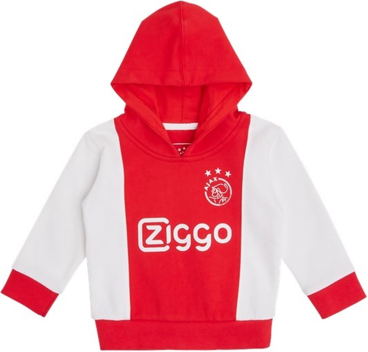 Ajax Hooded Sweater Junior - Maat 50 - Rood/Wit