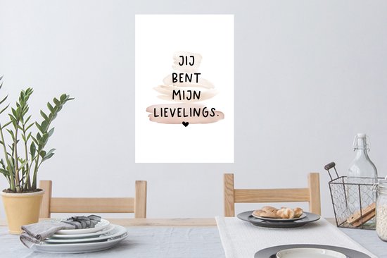 Stickers muraux - Citations - Dictons - Tu es mon préféré - Amour - 40x60 cm - Feuille adhésive