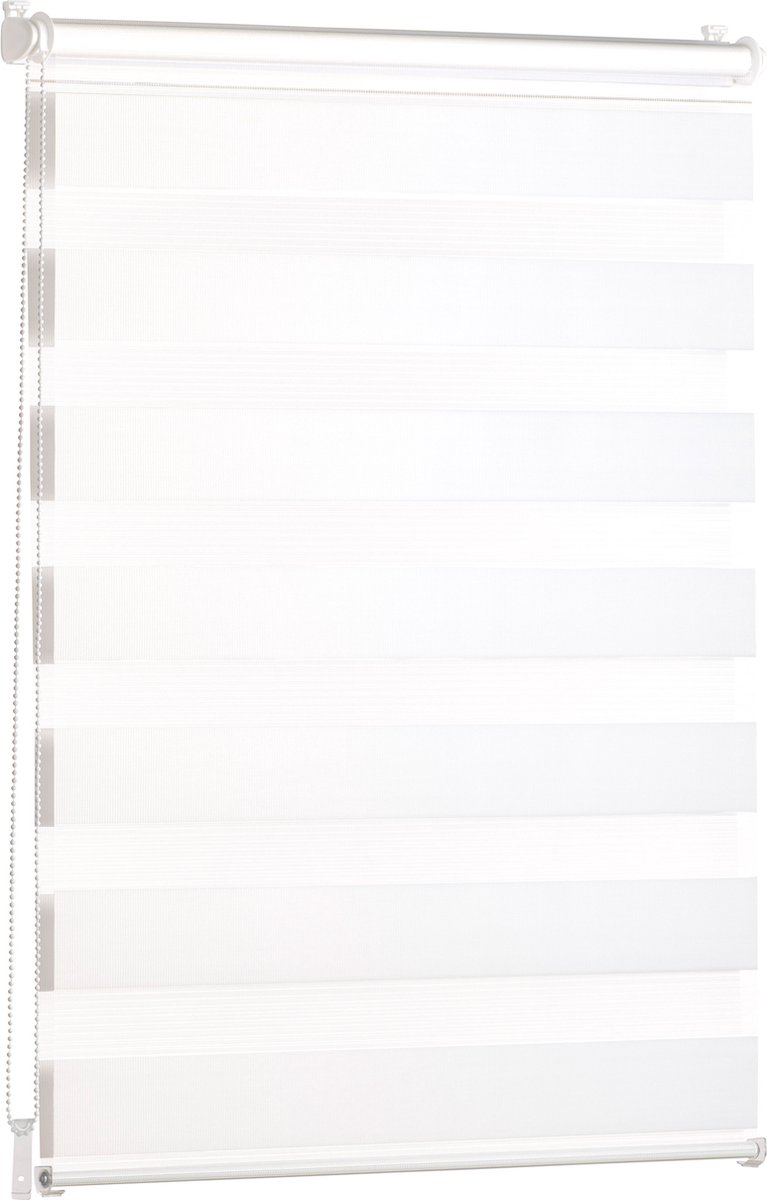 Storesdeco - Doorschijnend Rolgordijn - Rolgordijnen Voor Ramen Wit 120x250 Cm