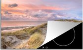 KitchenYeah® Inductie beschermer 76x51.5 cm - Strand - Zee - Duin - Zonsondergang - Kookplaataccessoires - Afdekplaat voor kookplaat - Inductiebeschermer - Inductiemat - Inductieplaat mat